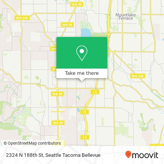 Mapa de 2324 N 188th St, Shoreline, WA 98133