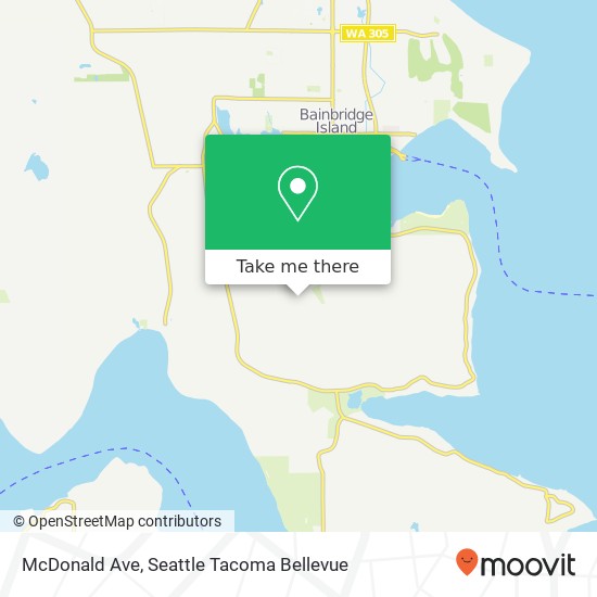 McDonald Ave, Bainbridge Island, WA 98110 map