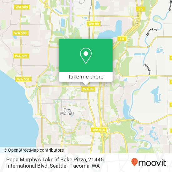 Mapa de Papa Murphy's Take 'n' Bake Pizza, 21445 International Blvd