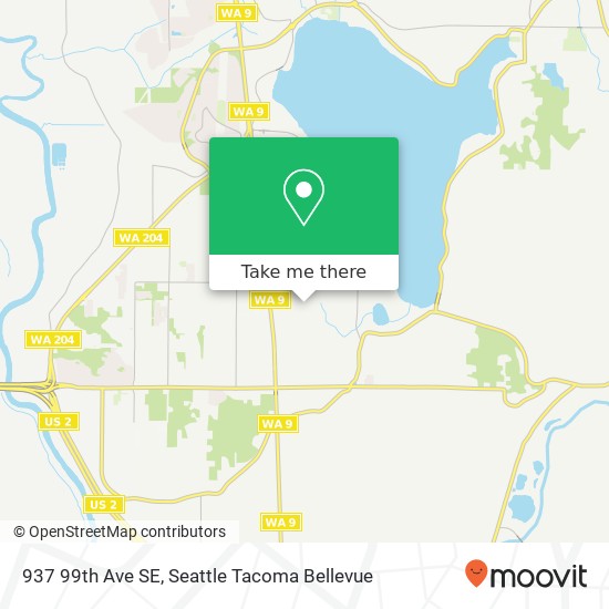 Mapa de 937 99th Ave SE, Lake Stevens, WA 98258