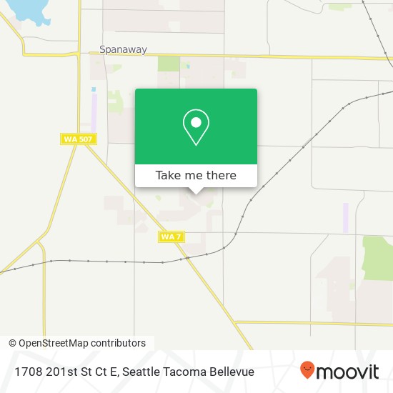 1708 201st St Ct E, Spanaway, WA 98387 map