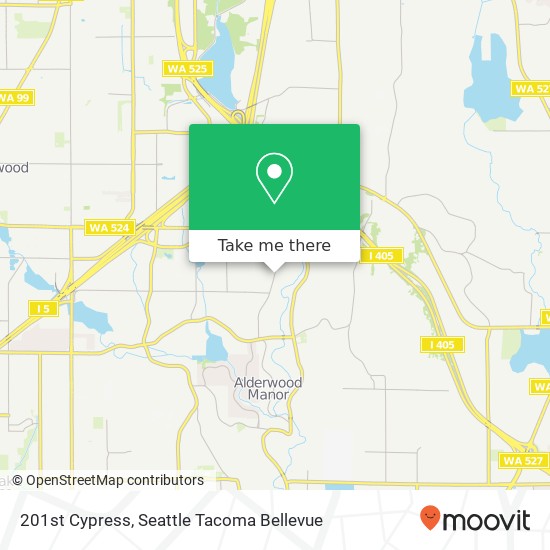 Mapa de 201st Cypress, Lynnwood, WA 98036