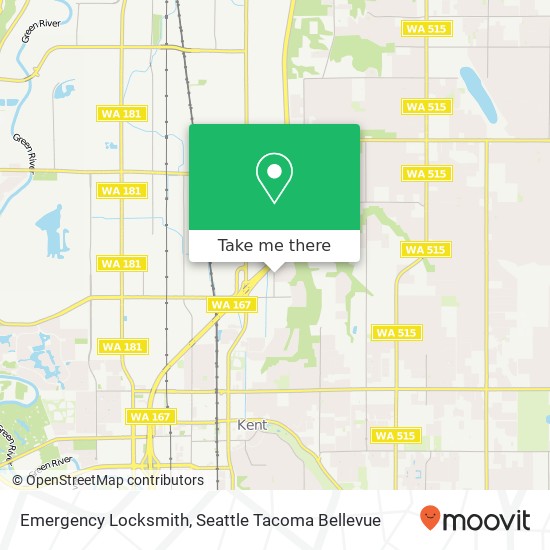 Mapa de Emergency Locksmith, 22416 88th Ave S