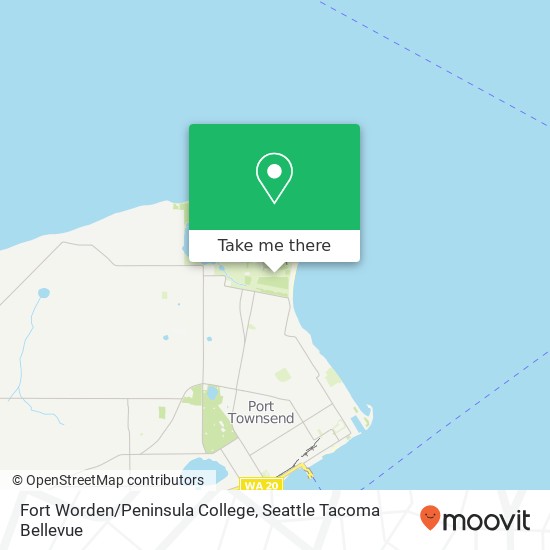 Fort Worden/Peninsula College map