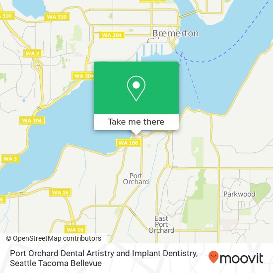 Mapa de Port Orchard Dental Artistry and Implant Dentistry, 700 Prospect St