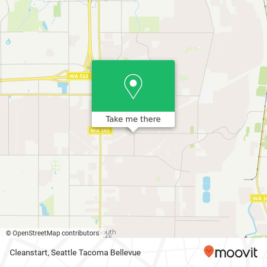 Cleanstart, 111th Ave E map