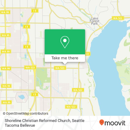 Mapa de Shoreline Christian Reformed Church, 14555 25th Ave NE