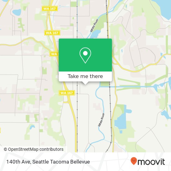 Mapa de 140th Ave, Sumner, WA 98390