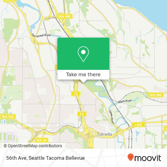 Mapa de 56th Ave, Seattle (Tukwila), WA 98178