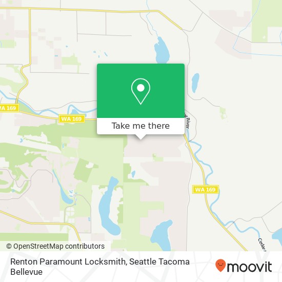 Mapa de Renton Paramount Locksmith, 16006 184th Ave SE
