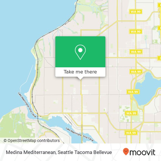 Medina Mediterranean, 7301 15th Ave NW map