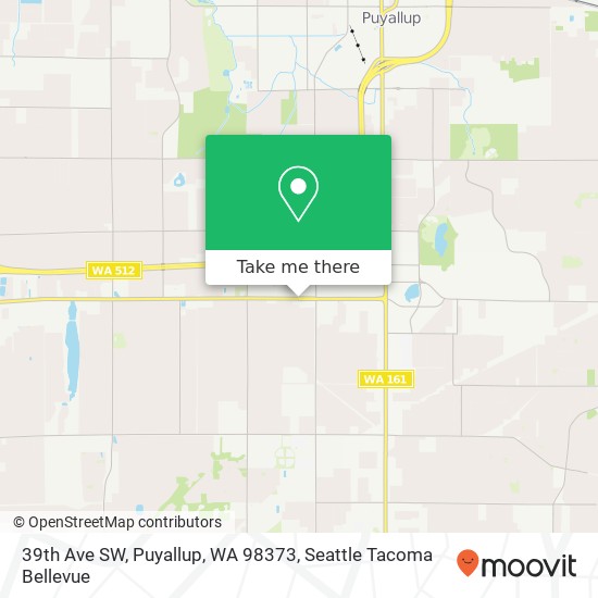39th Ave SW, Puyallup, WA 98373 map