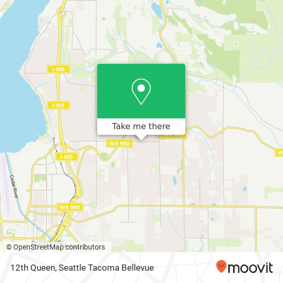 Mapa de 12th Queen, Renton, WA 98056