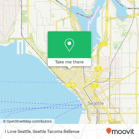 Mapa de I Love Seattle, 140 4th Ave N
