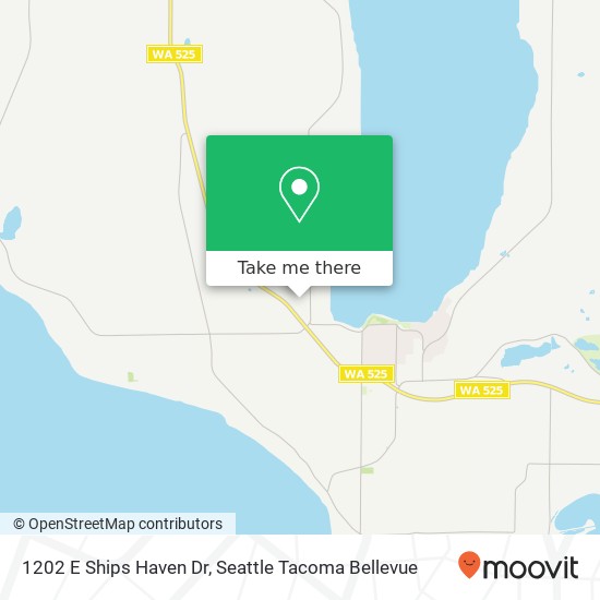 Mapa de 1202 E Ships Haven Dr, Freeland, WA 98249