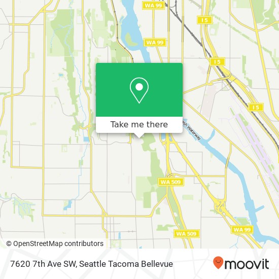 7620 7th Ave SW, Seattle, WA 98106 map