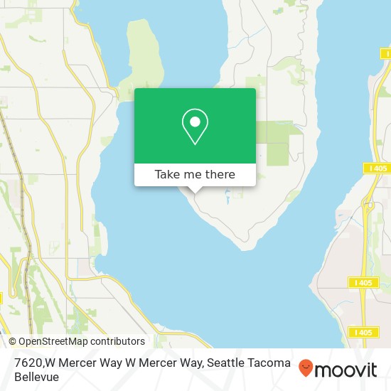 7620,W Mercer Way W Mercer Way, Mercer Island, WA 98040 map