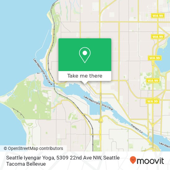 Seattle Iyengar Yoga, 5309 22nd Ave NW map