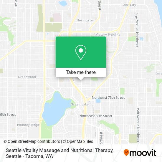 Seattle Vitality Massage and Nutritional Therapy map