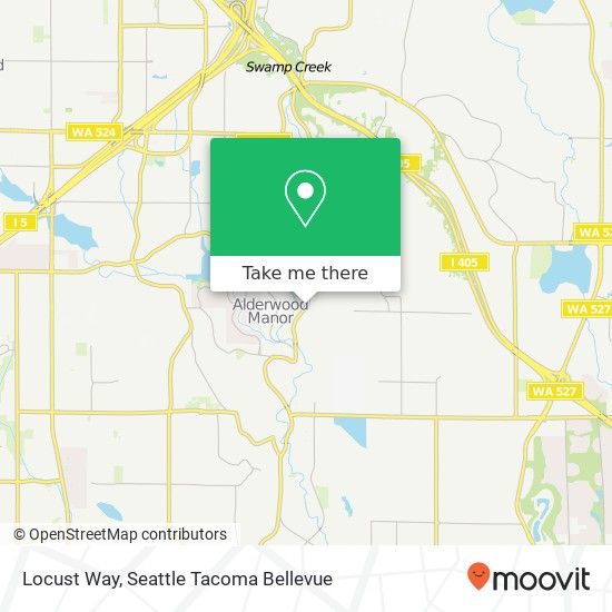 Mapa de Locust Way, Lynnwood, WA 98036