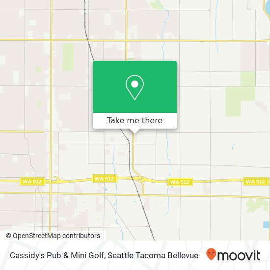 Mapa de Cassidy's Pub & Mini Golf, 9621 Portland Ave E