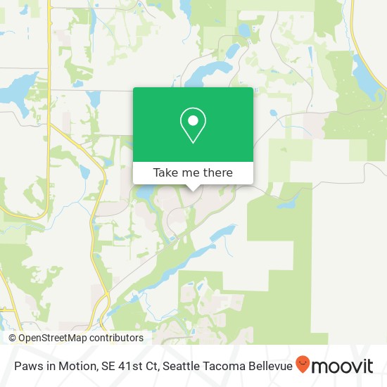 Paws in Motion, SE 41st Ct map