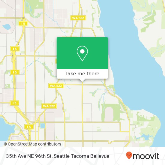 Mapa de 35th Ave NE 96th St, Seattle, WA 98115