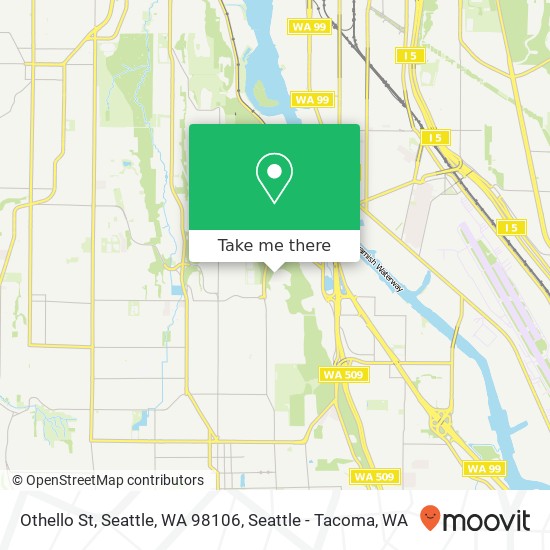 Othello St, Seattle, WA 98106 map