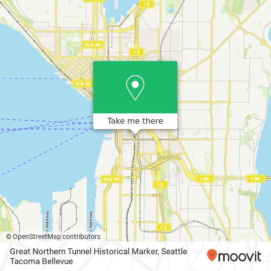 Great Northern Tunnel Historical Marker map