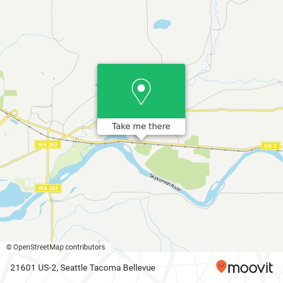 Mapa de 21601 US-2, Monroe, WA 98272