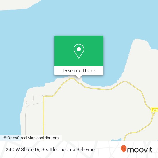 Mapa de 240 W Shore Dr, Camano Island, WA 98282