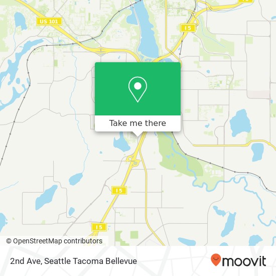 Mapa de 2nd Ave, Tumwater, WA 98512