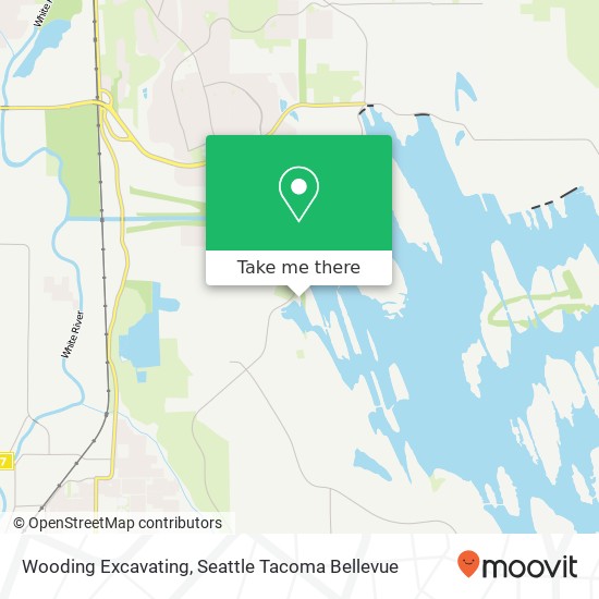 Wooding Excavating, Sumner-Tapps Hwy E map