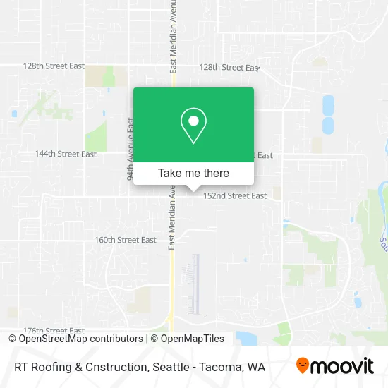 RT Roofing & Cnstruction map