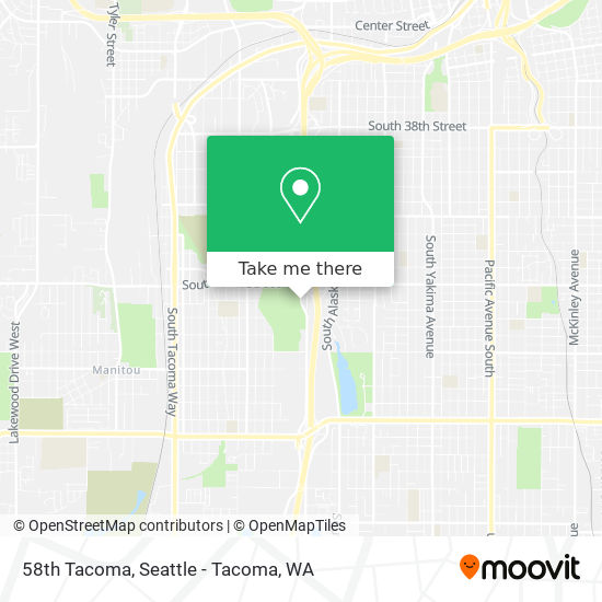 58th Tacoma map