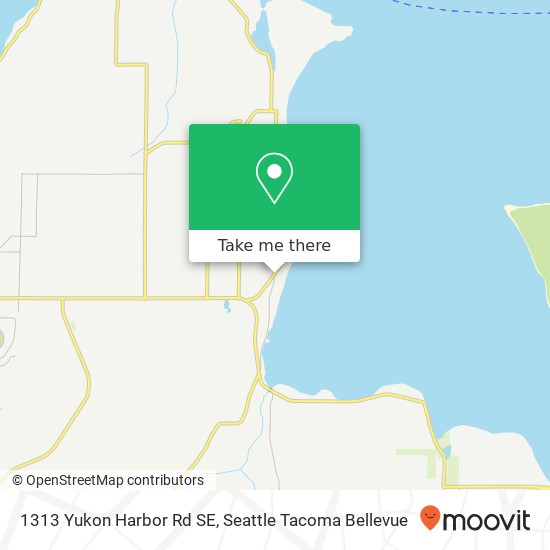 Mapa de 1313 Yukon Harbor Rd SE, Port Orchard, WA 98366