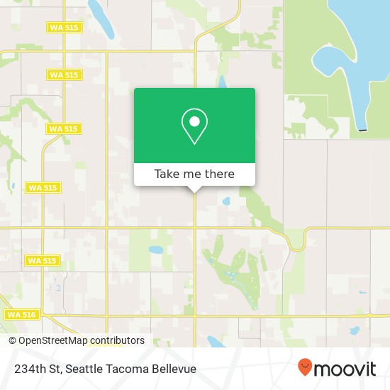 Mapa de 234th St, Kent, WA 98042