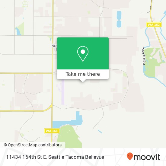 Mapa de 11434 164th St E, Puyallup, WA 98374