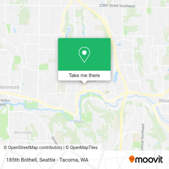 185th Bothell map
