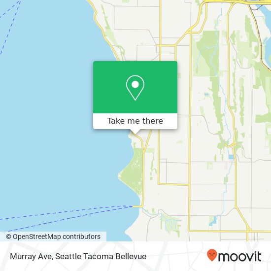 Mapa de Murray Ave, Seattle, WA 98136