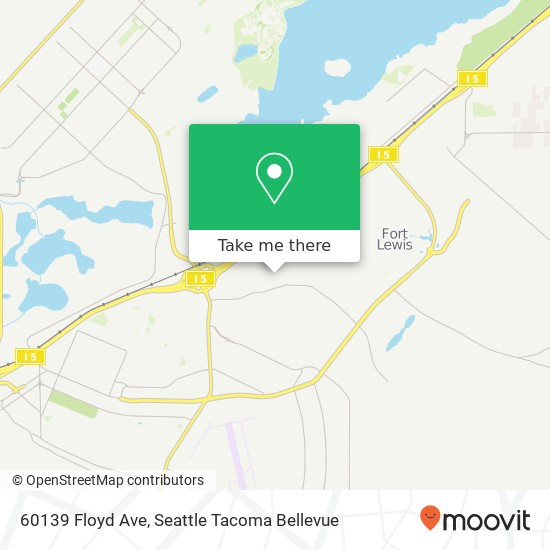 Mapa de 60139 Floyd Ave, Tacoma, WA 98433