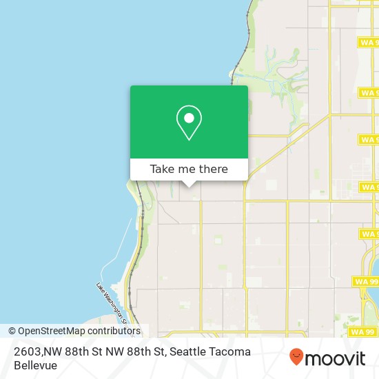 2603,NW 88th St NW 88th St, Seattle, WA 98117 map