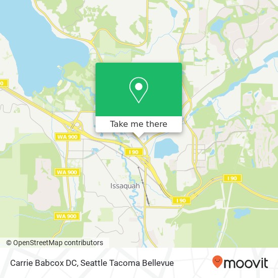 Mapa de Carrie Babcox DC, 6220 E Lake Sammamish Pkwy SE