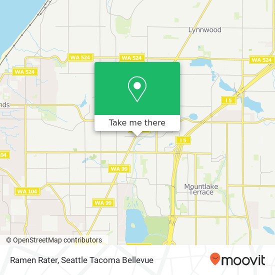 Mapa de Ramen Rater, Highway 99