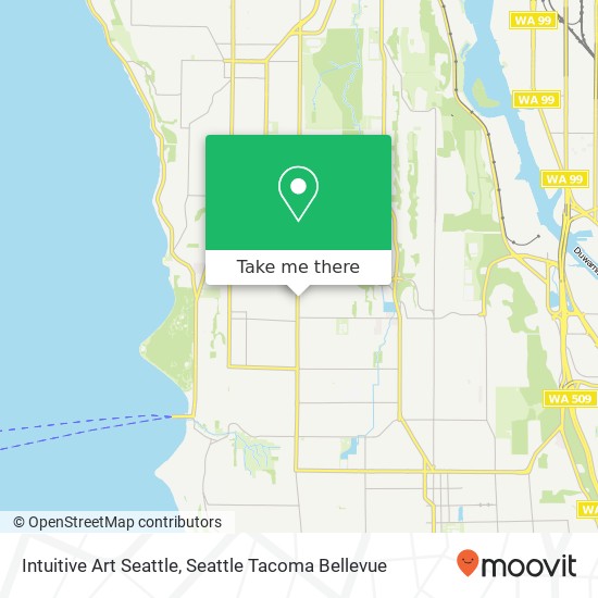 Mapa de Intuitive Art Seattle, 7354 35th Ave SW