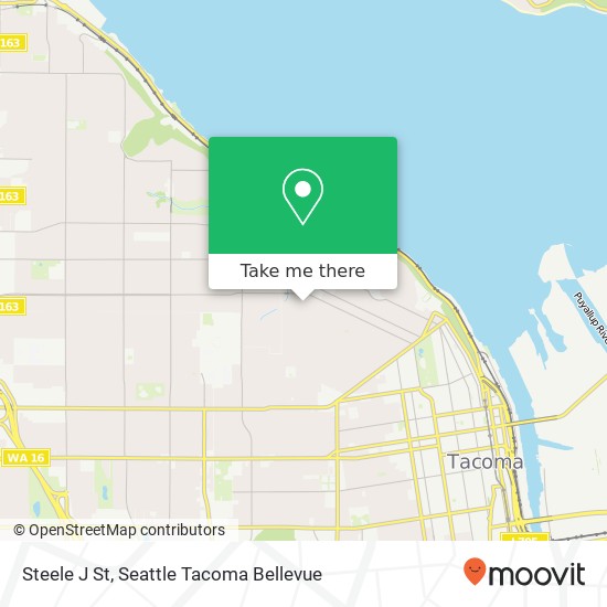 Mapa de Steele J St, Tacoma, WA 98403