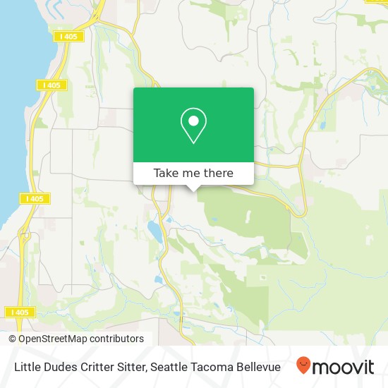 Mapa de Little Dudes Critter Sitter, 138th Ave SE