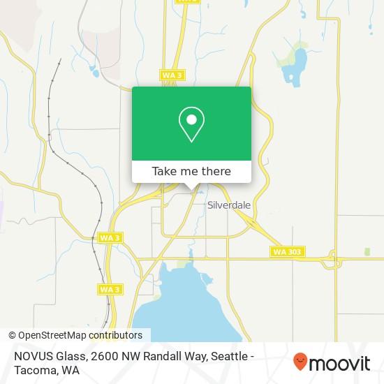 Mapa de NOVUS Glass, 2600 NW Randall Way