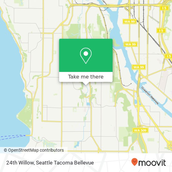Mapa de 24th Willow, Seattle, WA 98106