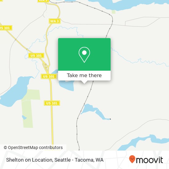 Mapa de Shelton on Location, 1172 SE Cole Rd